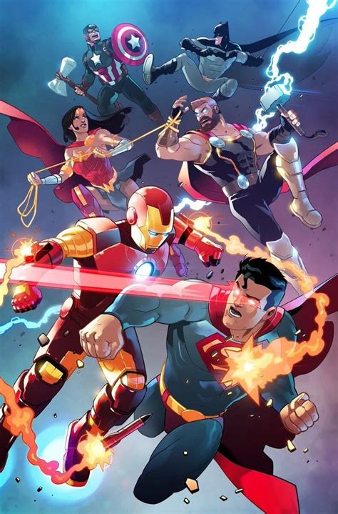 The Avengers Avengers Vs Justice League Ms Marvel Dc Comics Vs