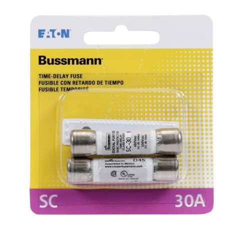 Cooper Bussmann 2 Pack 30 Amp Time Delay Cartridge Fuse In The Fuses