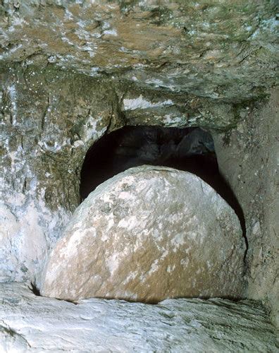 Israel Bethphage Rock Cut Tomb With Rolling Stone