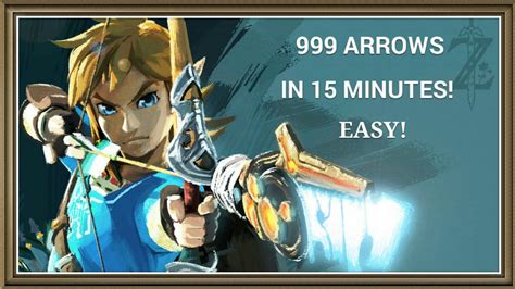 If you want bomb or fire arrows, you can find bokoblins/lizalfos/moblins with that kind and fight them in the rain. How to get 999 arrows in Zelda Breath of the Wild in 15 minutes! - YouTube