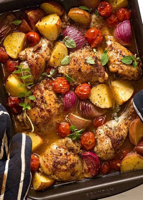 Mediterranean Baked Chicken Dinner Recipetin Eats