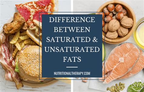 Saturated Vs Unsaturated Fat Archives Nutritional Therapy Association