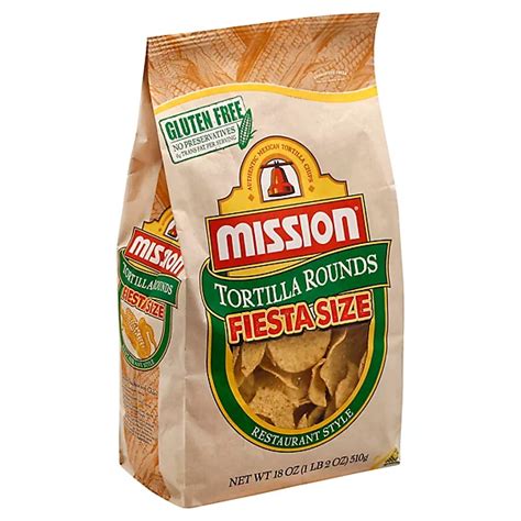 mission tortilla chips round 18 oz andronico s