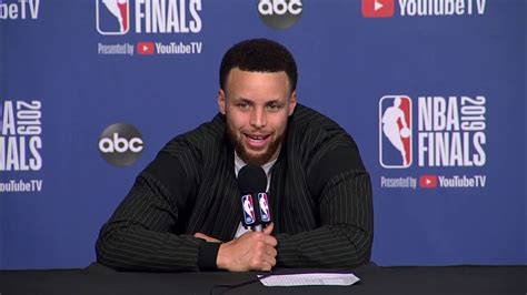 Stephen Curry Postgame Interview Game 1 Warriors Vs Raptors 2019 Nba Finals Youtube