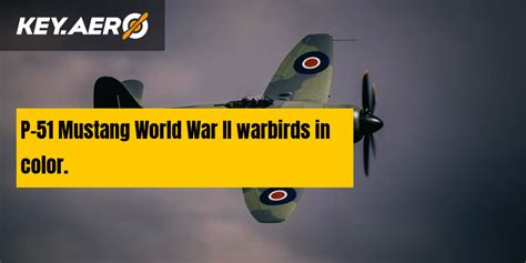 P 51 Mustang World War II Warbirds In Color Key Aero