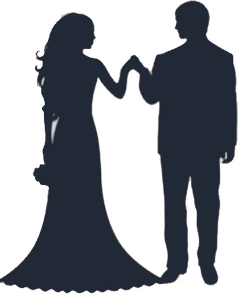 Download High Quality Bride And Groom Clipart Silhouette Transparent