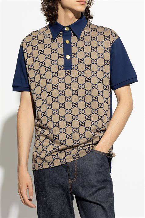 Gucci Polo Shirt With Monogram Men S Clothing Vitkac