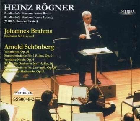 Heinz Rogner Johannes Brahms Sinfonie 1 2 3 4arnold Schonberg
