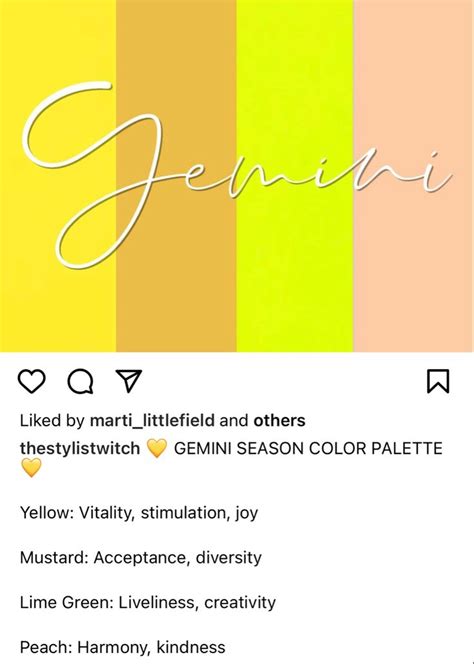 Gemini Color Palette 2021 In 2022 Gemini Color Gemini Season