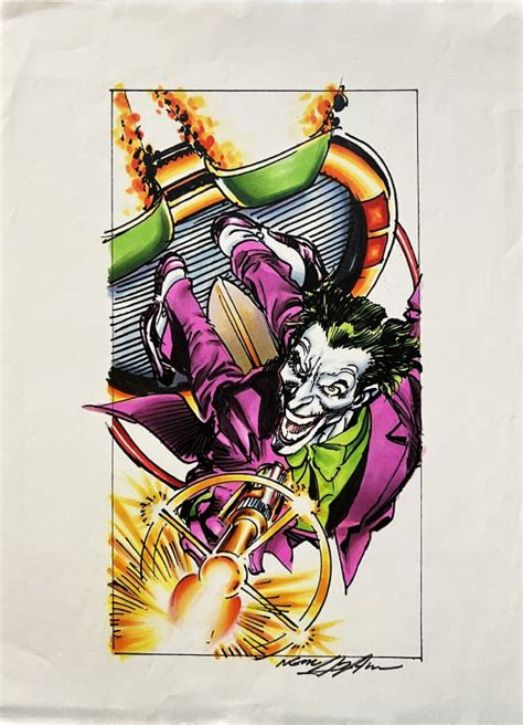 Joker By Neal Adams In Linda Craigs My Gallery Comic Art Gallery Room