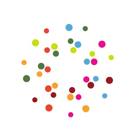 Random Colored Dots Free Svg