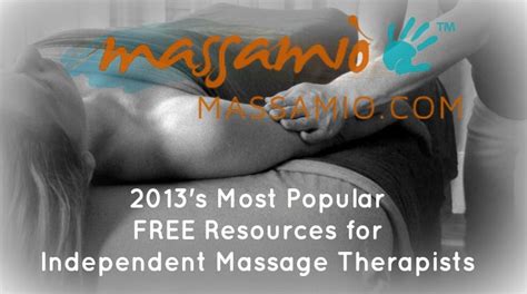 Top 10 2013s Most Popular Free Massamio Resources For Independent