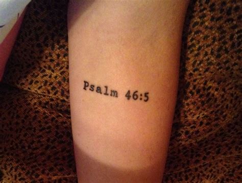 Psalm 465 God Is Within Her She Will Not Fall Mini Tattoos Self