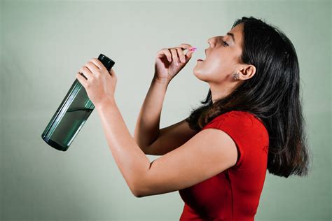 Woman Taking Medicine With Water Pixahive