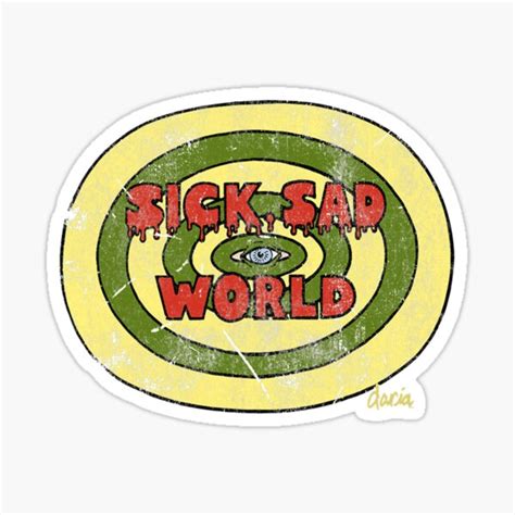 Daria Sick Sad World Drippy Text Eye Logo Sticker For Sale By