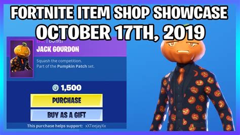 Rare Pumpkin Skins Are Back Fortnite Item Shop 17th October Youtube