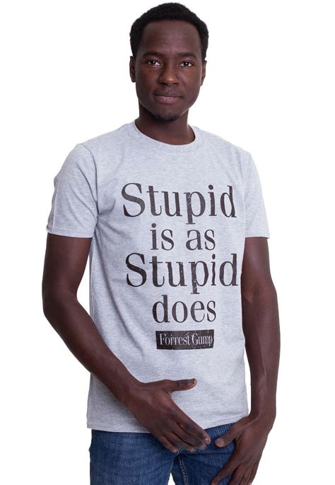 Forrest Gump Stupid Is As Stupid Does Grey Camiseta Impericon Es