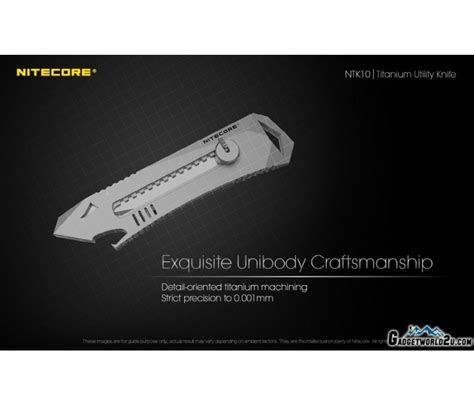 Nitecore Ntk10 Titanium Multifunctional Utility Knife