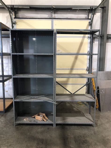 Used Industrial Metal And Steel Warehouse Shelving For Sale