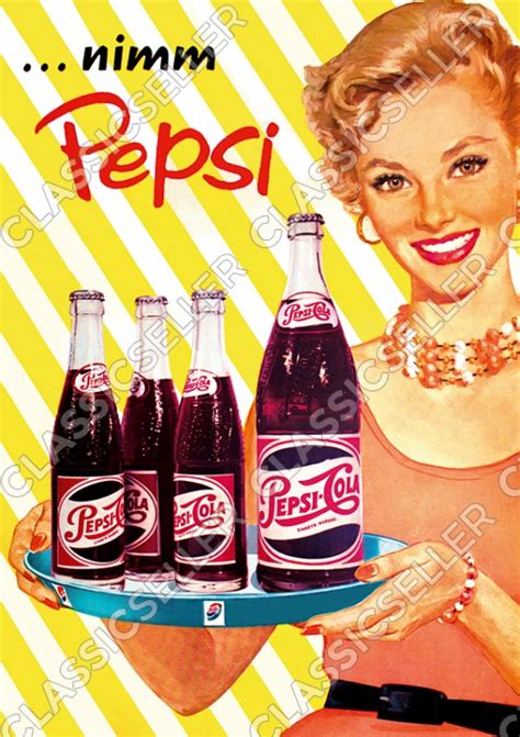 Pepsi Cola Take Pepsi Pin Up Rockabilly 50s 50s Advertising