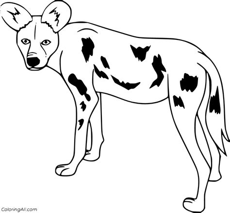 6 Free Printable African Wild Dog Coloring Pages Easy To Print From