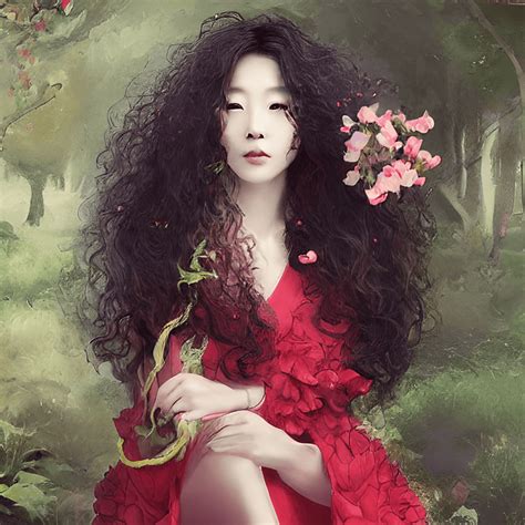 Beautiful Korean Woman With Perfect Cemetery Face · Creative Fabrica