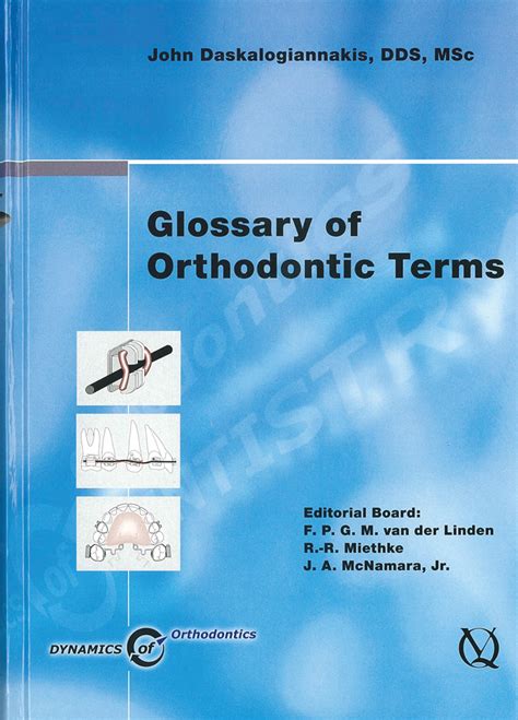 Vol 1 Glossary Of Orthodontic Terms English Dynamics Of