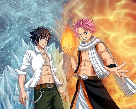 Like it just spikes naturally because natsu. Natsu and Gray - Fire and Ice by ElynGontier on DeviantArt