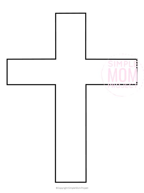 Best Photos Of Cross Templates To Print Craft For Eas