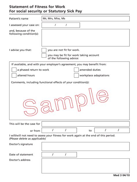 Statement Of Fitness For Work Pdf Fill Out And Sign Online Dochub