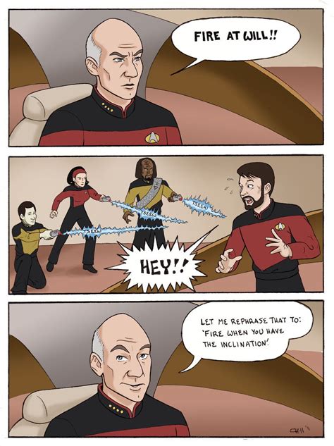 Fire At Will By ~chill13 On Deviantart Star Trek Meme Star Wars Star