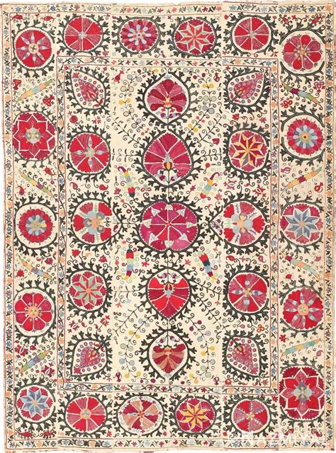 Antique Suzani Antique Suzani Embroidery 47244 By Nazmiyal