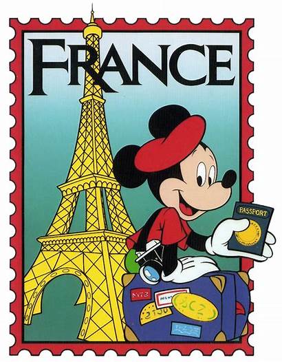 Epcot Disney Stamp French Clip France Clipart