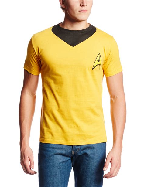 Star Trek Mens T Shirt Captain Kirk Costume Front Uss Enterprise Back