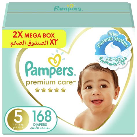 Buy Pampers Premium Care Diapers, Size 5, 11-16 kg, The Softest Diaper