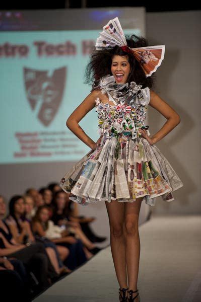 This Cute Dress Is Made From Recycled Newspaper Modeshow Sport