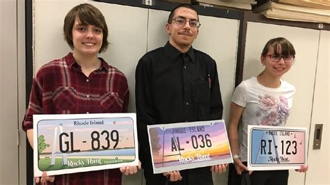 High School Students Unveil Rocky Point License Plate Designs Wjar