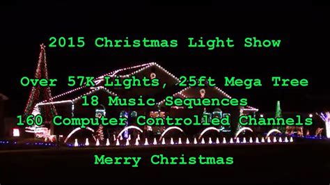 2015 Christmas Light Show Video Youtube