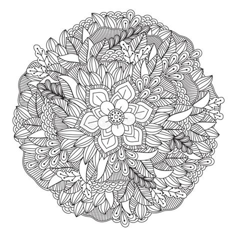 Intricate Floral Design Vector Illustration Decorative Design Stock