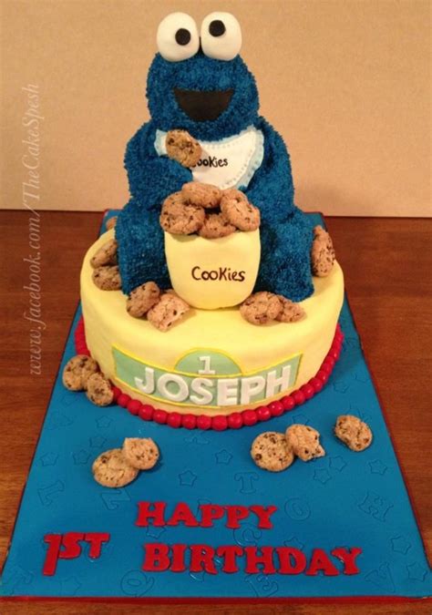 Cookie Monster 1st Birthday Cake Amazing Work By The Cake Spesh Check