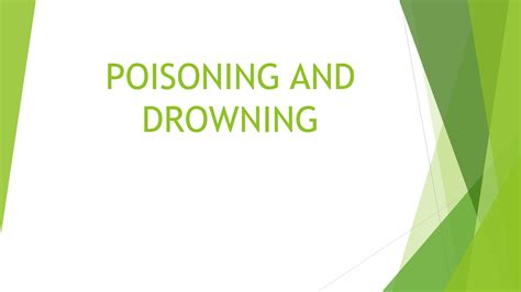 Solution Poisoning And Drowningppt Studypool