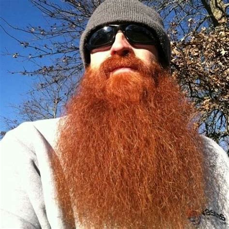 A Very Red Beard Long Full Thick Fluffy Beards Bearded Man Men