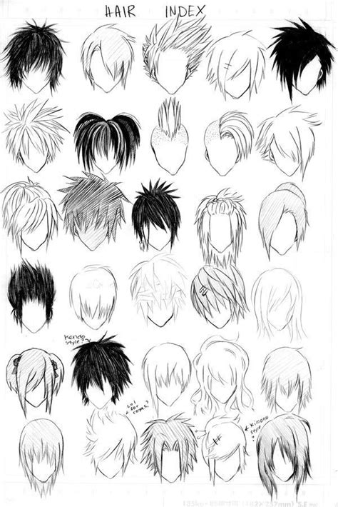 Because of this, manga artists have developed a special method of simplifying hair. Wild hair (With images) | Manga hair, Manga drawing, Anime drawings