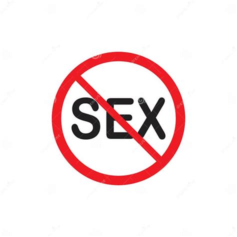 No Sex Sign On White Background Vector Illustration Stock Vector Illustration Of Alert