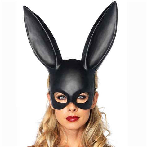 Halloween Party Bunny Rabbit Ears Lady Mask Cosplay Costume Masquerade