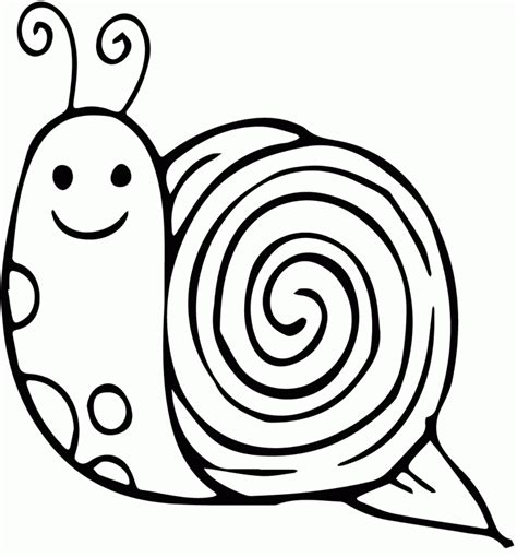 Free Printable Template Of A Snail
