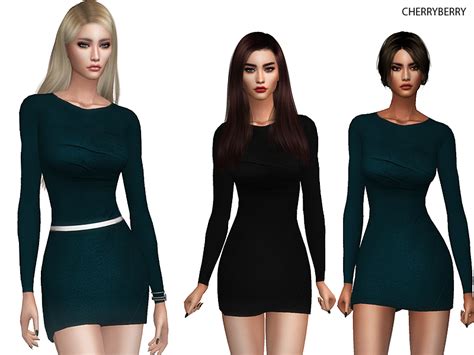 The Sims Resource Elegant Mini Dress