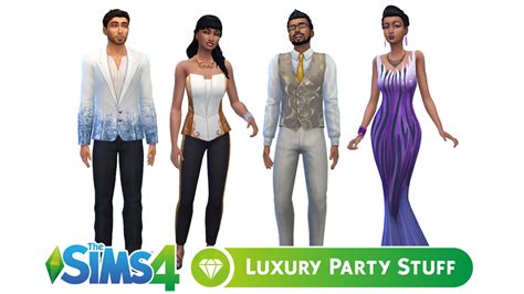 Luxury Party Stuff Hairstyles And Clothing In The Sims 4 Simcitizens