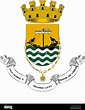 Escudo de armas de la capital portuguesa de Lisboa Fotografía de stock ...