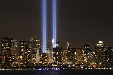 The Twin Towers Light Memorial New York City A Photo On